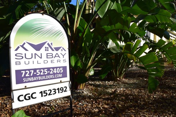 Sun Bay Builders jobsite sign